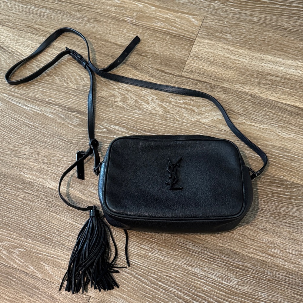 YSL Black Lou Camera Bag